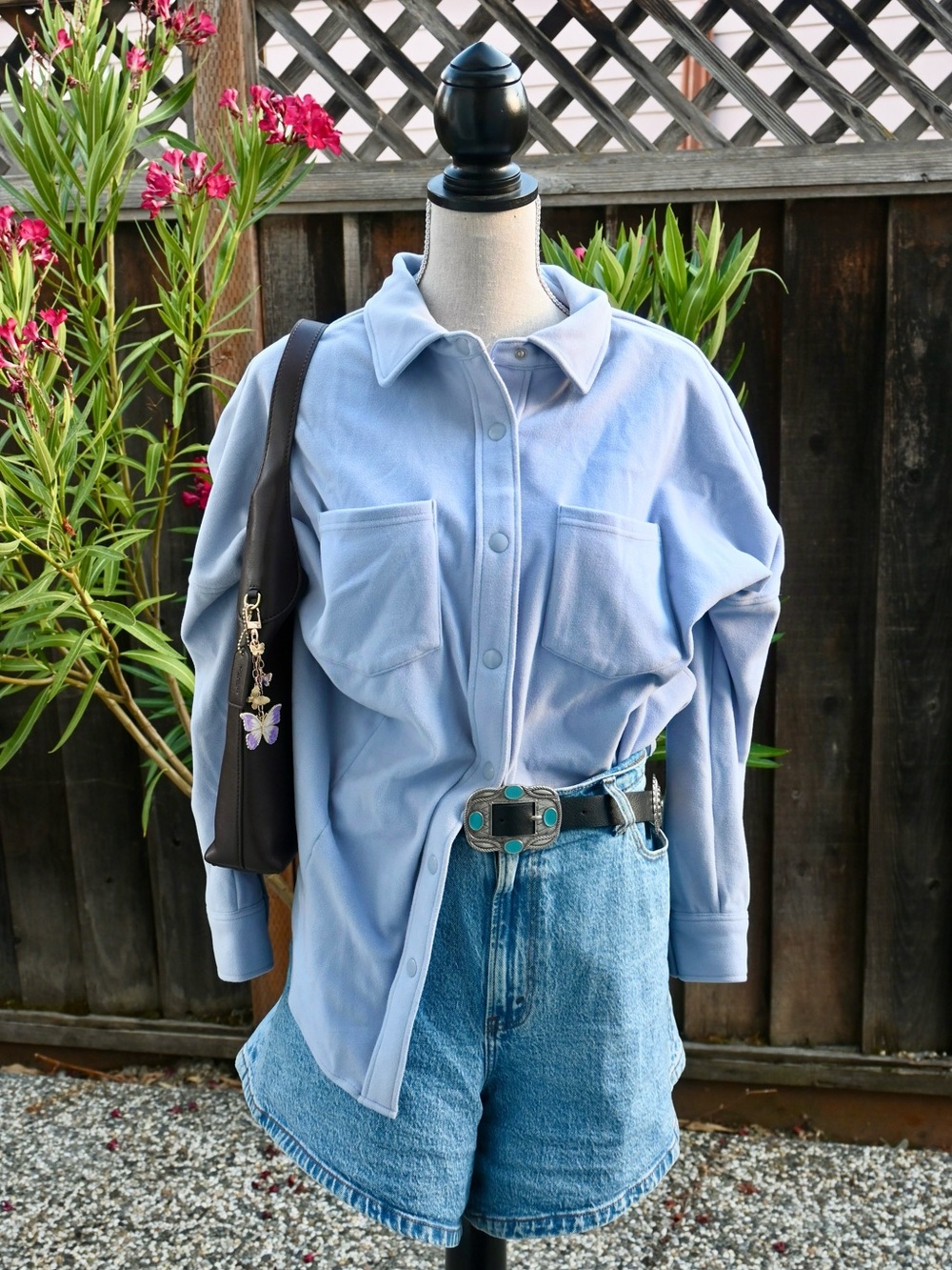 Mondetta Blue-Purple Button-Down Shirt